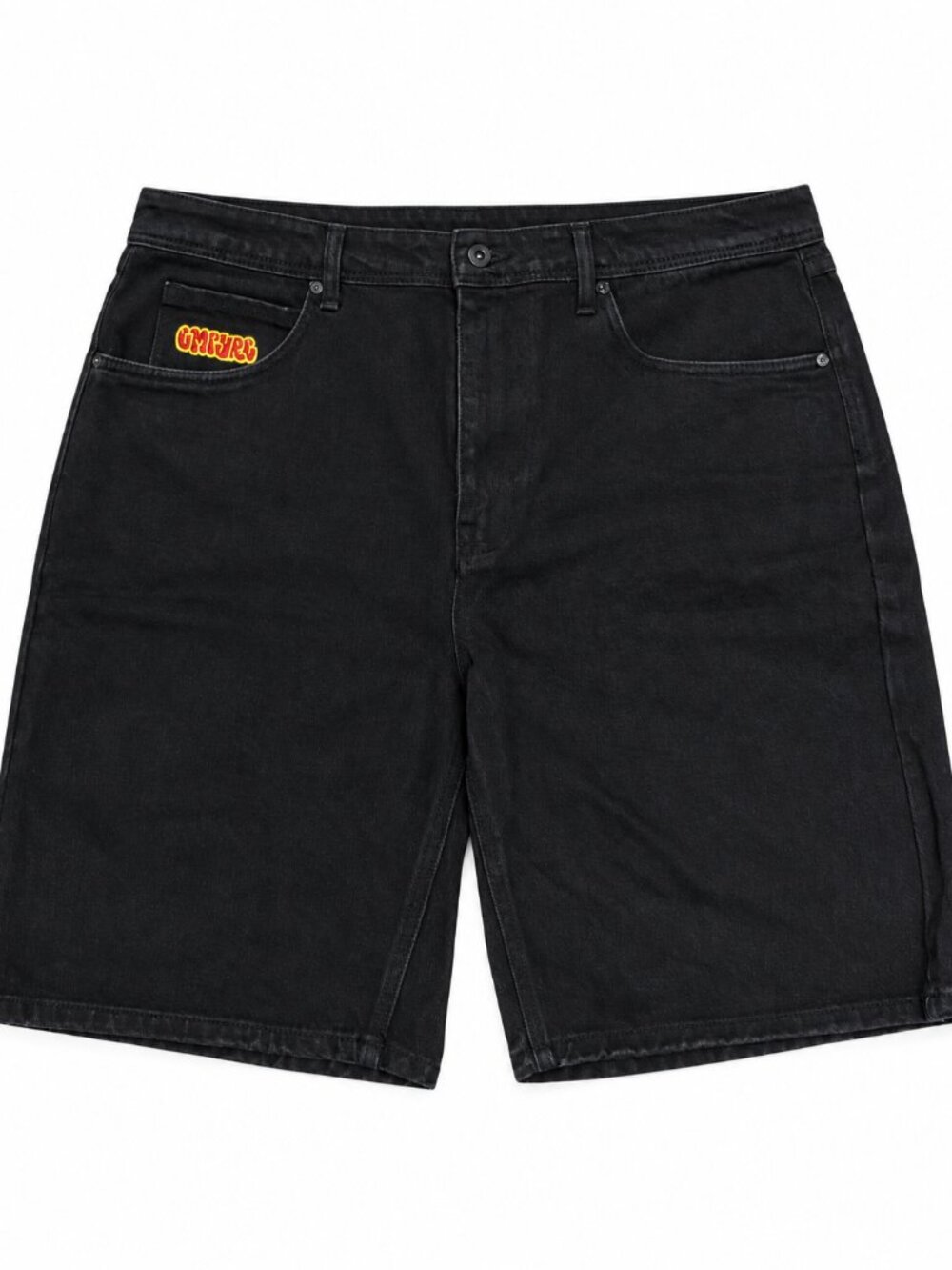 October Black Logo Shorts